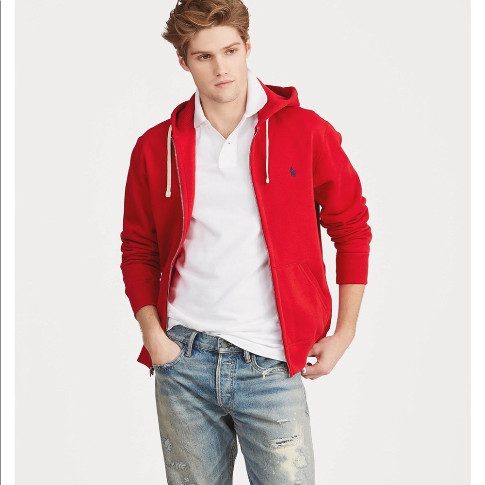 NWT Polo Signature Fleece Hoodie,